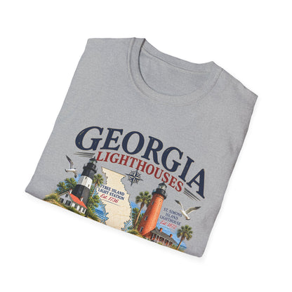 Georgia Lighthouses T-Shirt — Vintage Coastal Tee