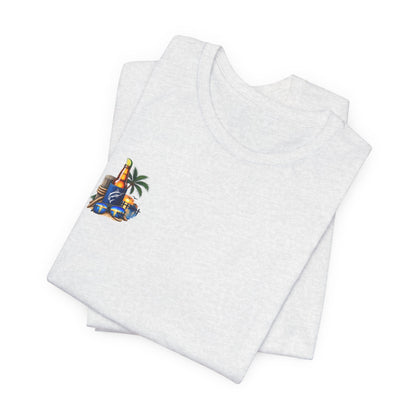 Dockside Sunset Tee — Tropical Marina Graphic T-Shirt