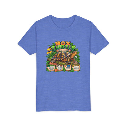 Box Turtle Youth Tee — Cute Educational Turtle Shirt for Kids