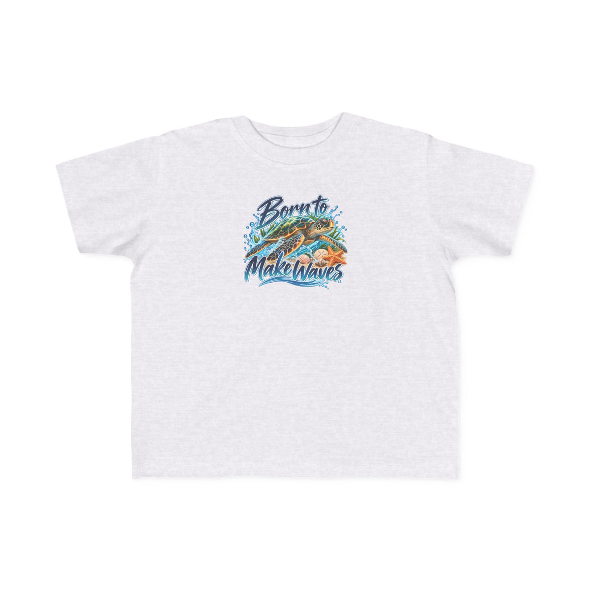 Toddler Tee - "Born to Make Waves" Surf Graphic Kids Shirt