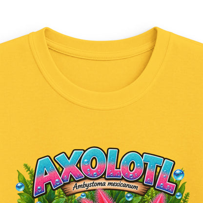 Kids Axolotl Tee — Cute Pink Axolotl Graphic Shirt for Children