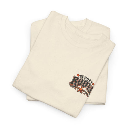 Spooky Rodeo Tee — Halloween Western Skull & Sunflower Graphic T-Shirt