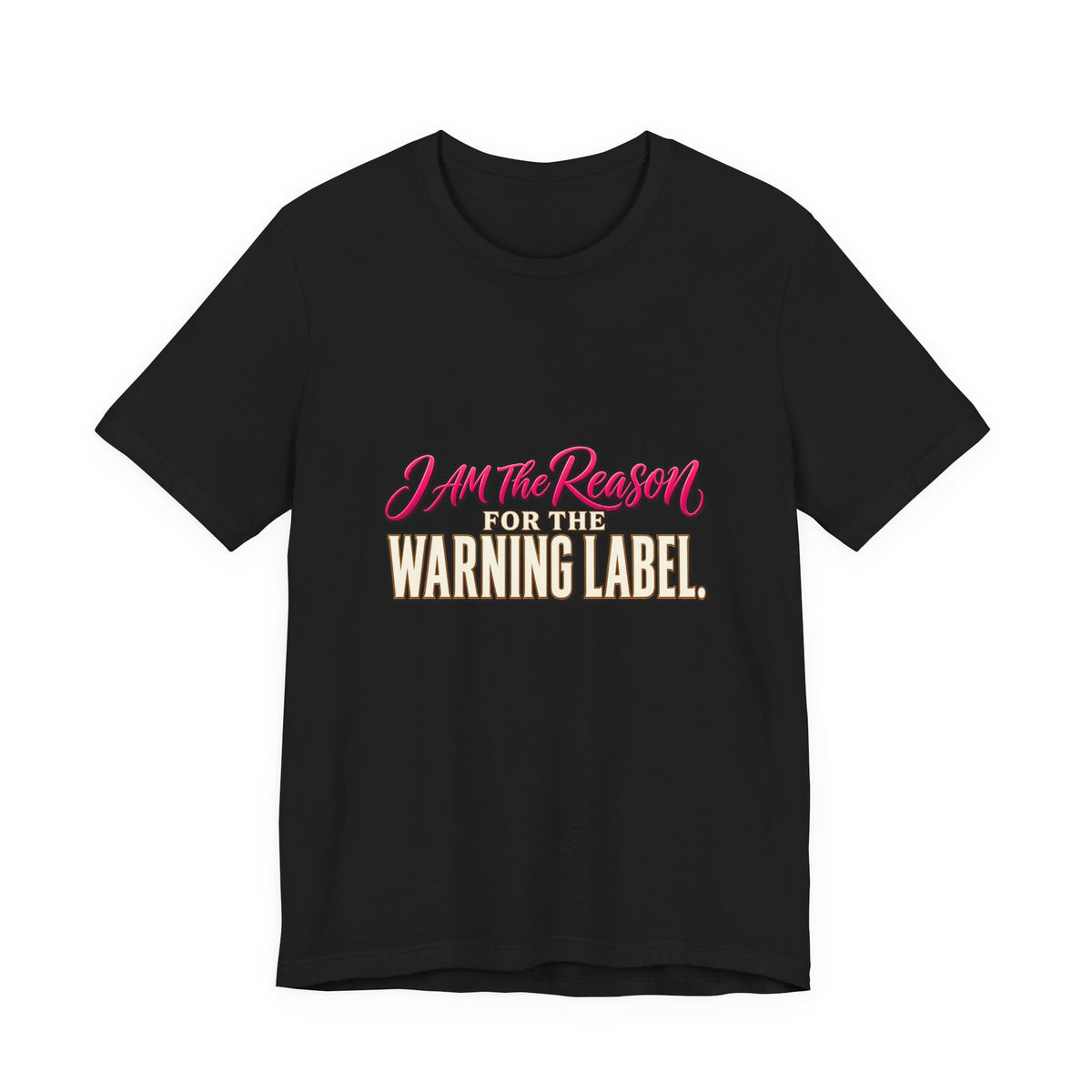 I Am The Reason For The Warning Label T-Shirt — Funny Sarcastic Graphic Tee