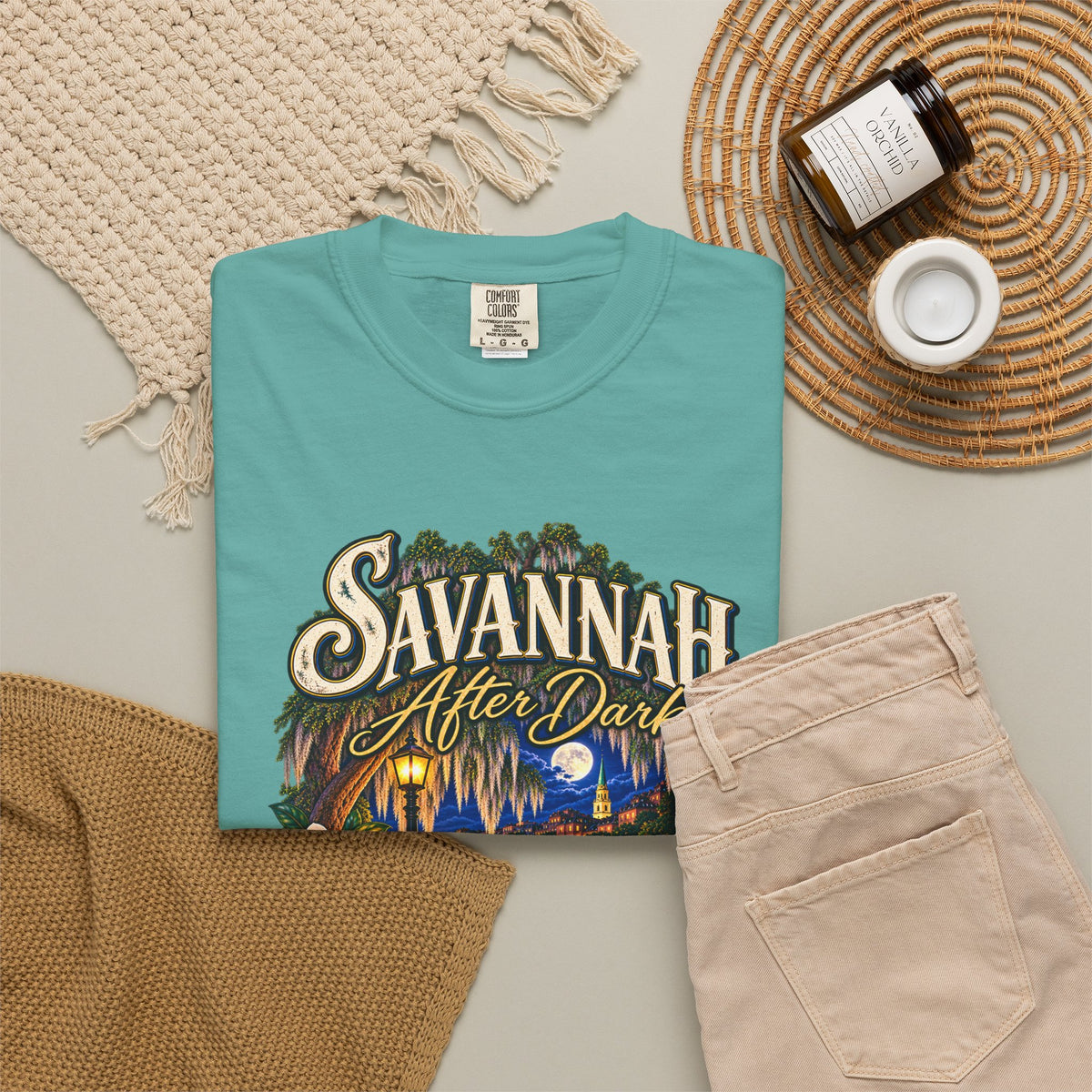Savannah After Dark T-Shirt — Nightscape Souvenir Tee
