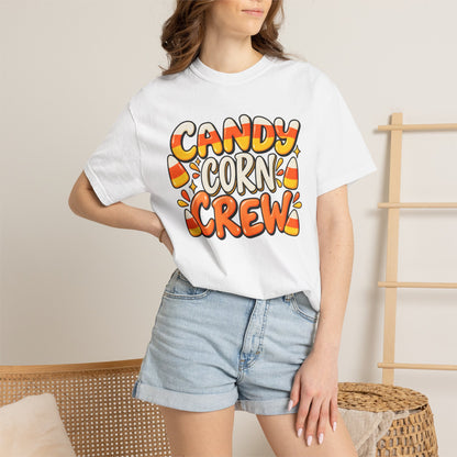 Candy Corn Crew T-Shirt — Cute Halloween Graphic Tee