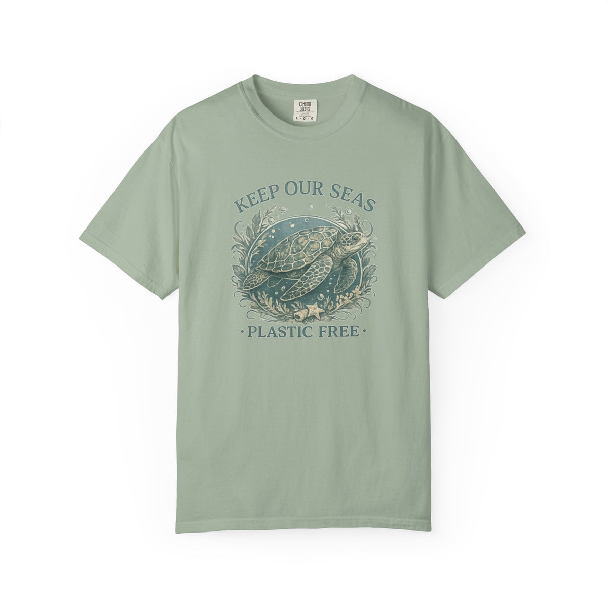 Keep Our Seas Plastic Free Sea Turtle T-Shirt
