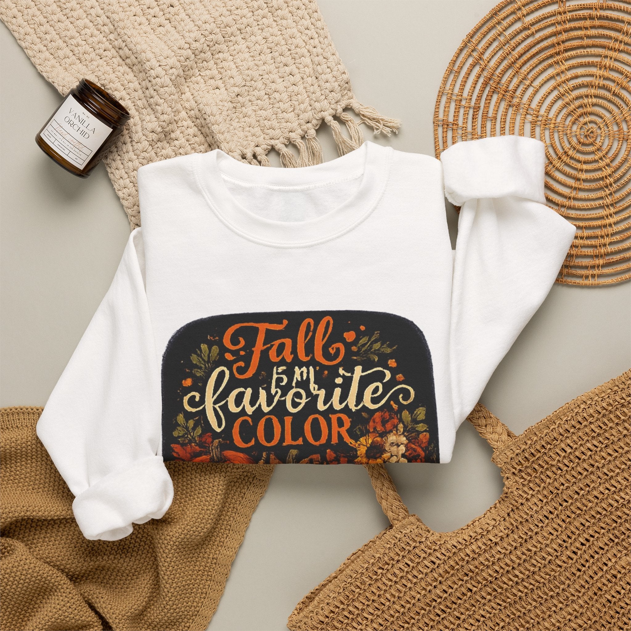 Fall Is My Favorite Color Sweatshirt | Pumpkin Harvest Crewneck