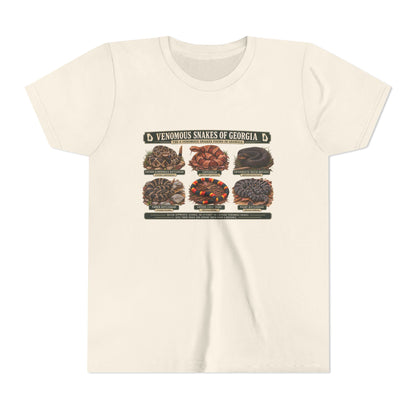 Youth Tee — Venomous Snakes of Georgia Educational Graphic