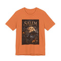 Salem 1692 Witchcraft Illustration Tee | Haunted Village, Moonlit Halloween