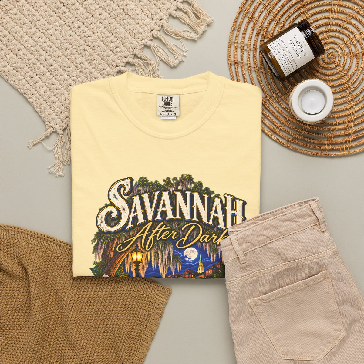 Savannah After Dark T-Shirt — Nightscape Souvenir Tee