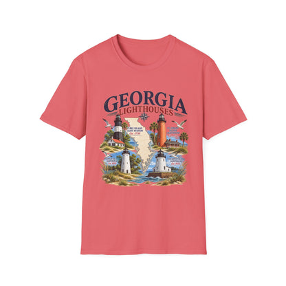 Georgia Lighthouses T-Shirt — Vintage Coastal Tee