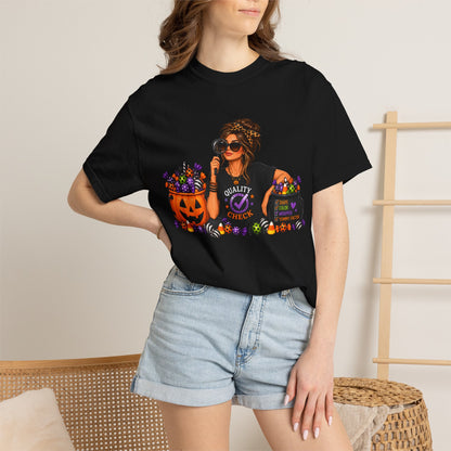Mom Candy Inspector T-Shirt — Funny Halloween Trick-or-Treat Mom Tee