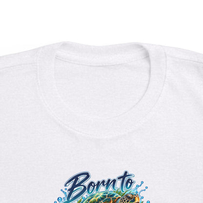 Toddler Tee - "Born to Make Waves" Surf Graphic Kids Shirt