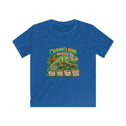 Kids Chameleon T‑Shirt — Colorful Tropical Reptile Graphic Tee