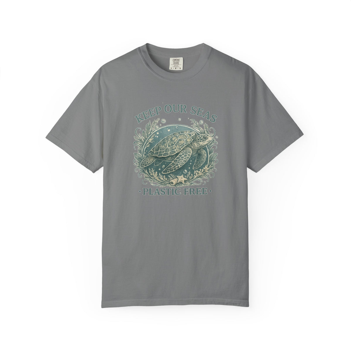 Keep Our Seas Plastic Free Sea Turtle T-Shirt