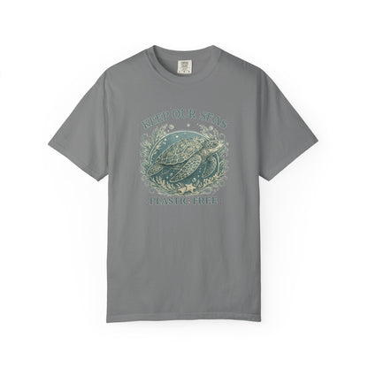 Keep Our Seas Plastic Free Sea Turtle T-Shirt