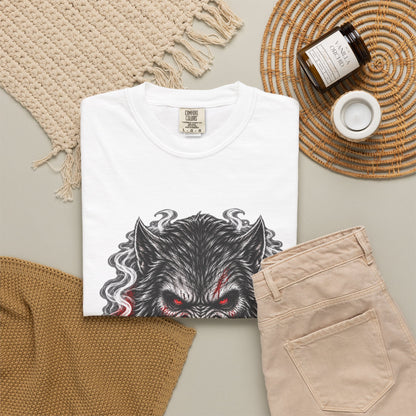 Wolf Head Graphic T-Shirt — Bloody Howl Horror Tee