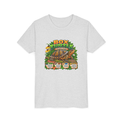Box Turtle Youth Tee — Cute Educational Turtle Shirt for Kids