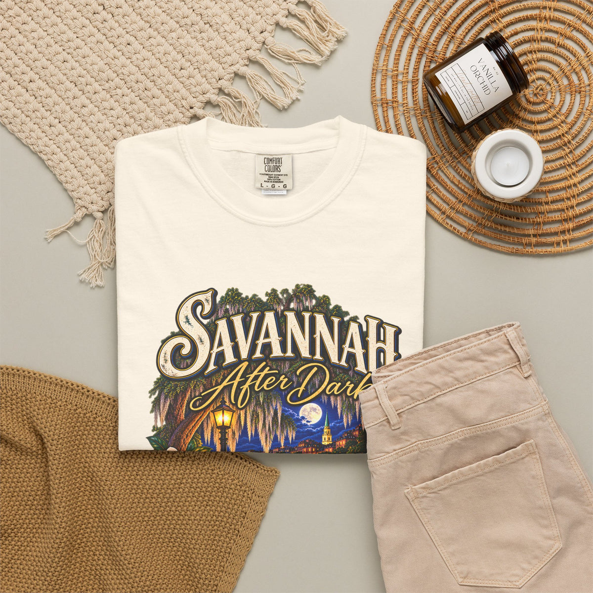 Savannah After Dark T-Shirt — Nightscape Souvenir Tee