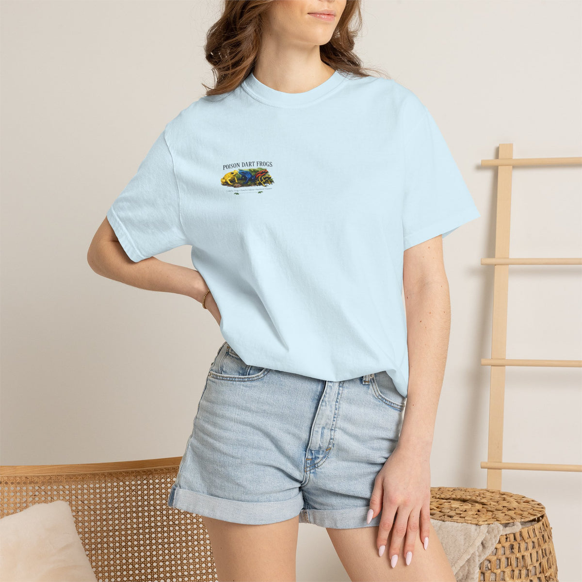 Poison Dart Frogs T-shirt | Colorful Frog Illustration, Amphibian Species Chart