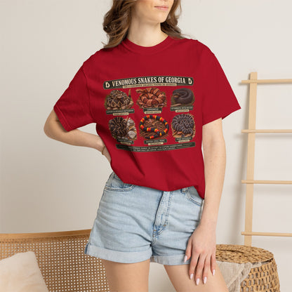 Venomous Snakes of Georgia T-shirt | Snake Identification Chart