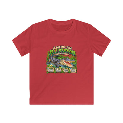 Kids Alligator Graphic Tee — "American Alligator" Nature Shirts for Boys & Girls
