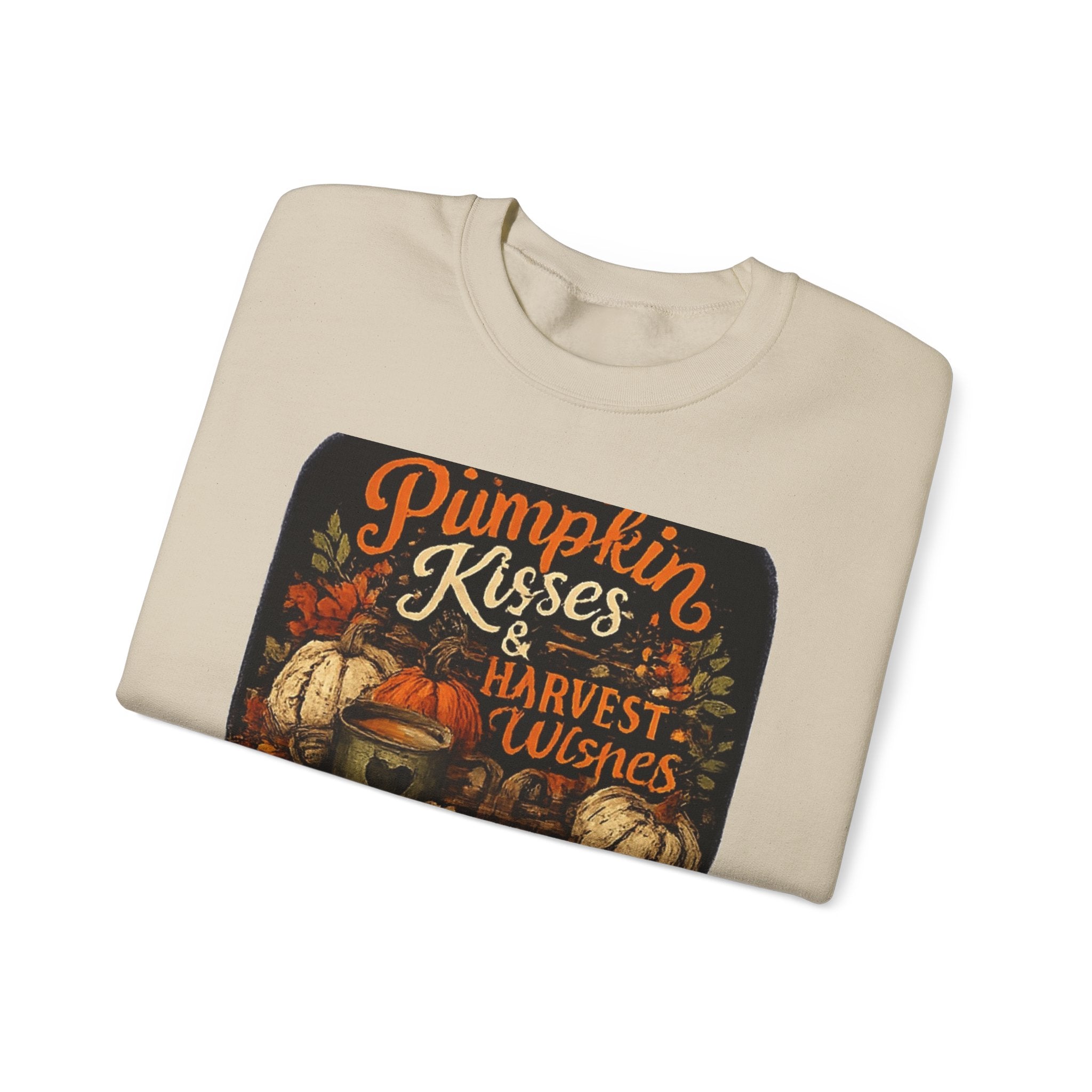 Pumpkin Kisses & Harvest Wishes Crewneck Sweatshirt