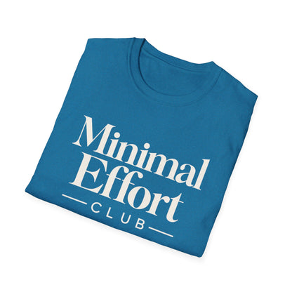 Minimal Effort T-Shirt — Subtle Pastel Text Casual Tee