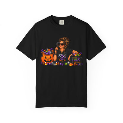 Mom Candy Inspector T-Shirt — Funny Halloween Trick-or-Treat Mom Tee