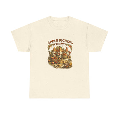 Apple Picking Crew T-Shirt — Vintage Fall Orchard Graphic Tee