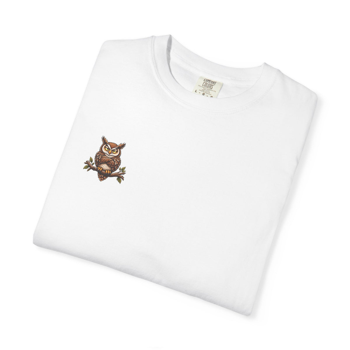 I Don’t Give a Hoot Owl T-Shirt — Funny Autumn Woodland Graphic Tee