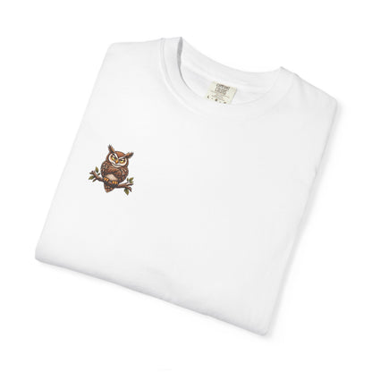I Don’t Give a Hoot Owl T-Shirt — Funny Autumn Woodland Graphic Tee