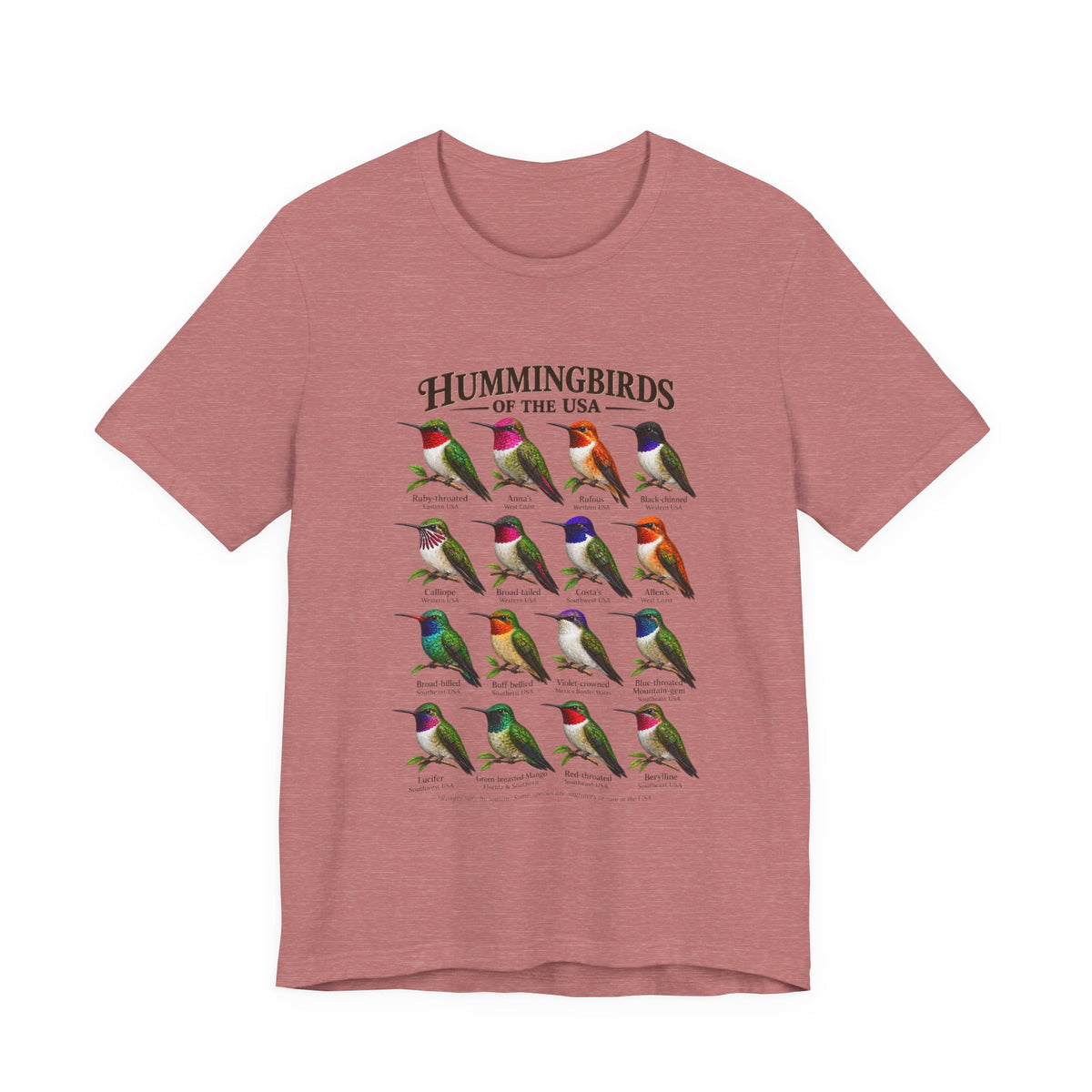 Hummingbirds of the USA Tee — Illustrated Guide T-Shirt