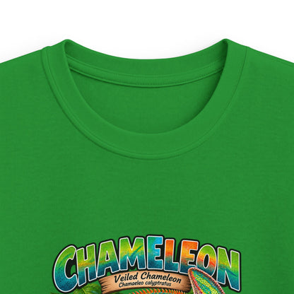 Kids Chameleon T‑Shirt — Colorful Tropical Reptile Graphic Tee