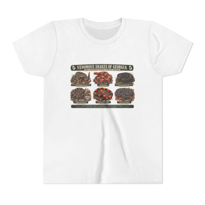 Youth Tee — Venomous Snakes of Georgia Educational Graphic