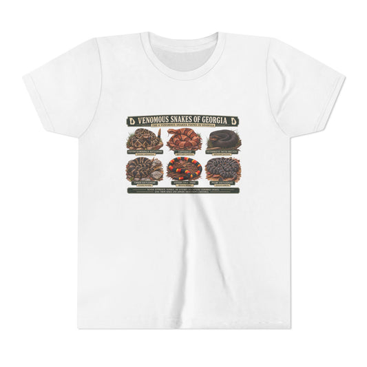 Youth Tee — Venomous Snakes of Georgia Educational Graphic