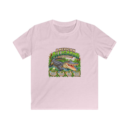 Kids Alligator Graphic Tee — "American Alligator" Nature Shirts for Boys & Girls