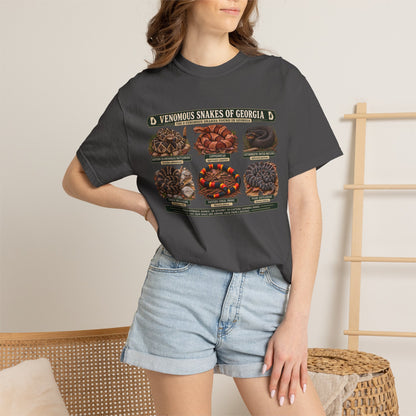 Venomous Snakes of Georgia T-shirt | Snake Identification Chart