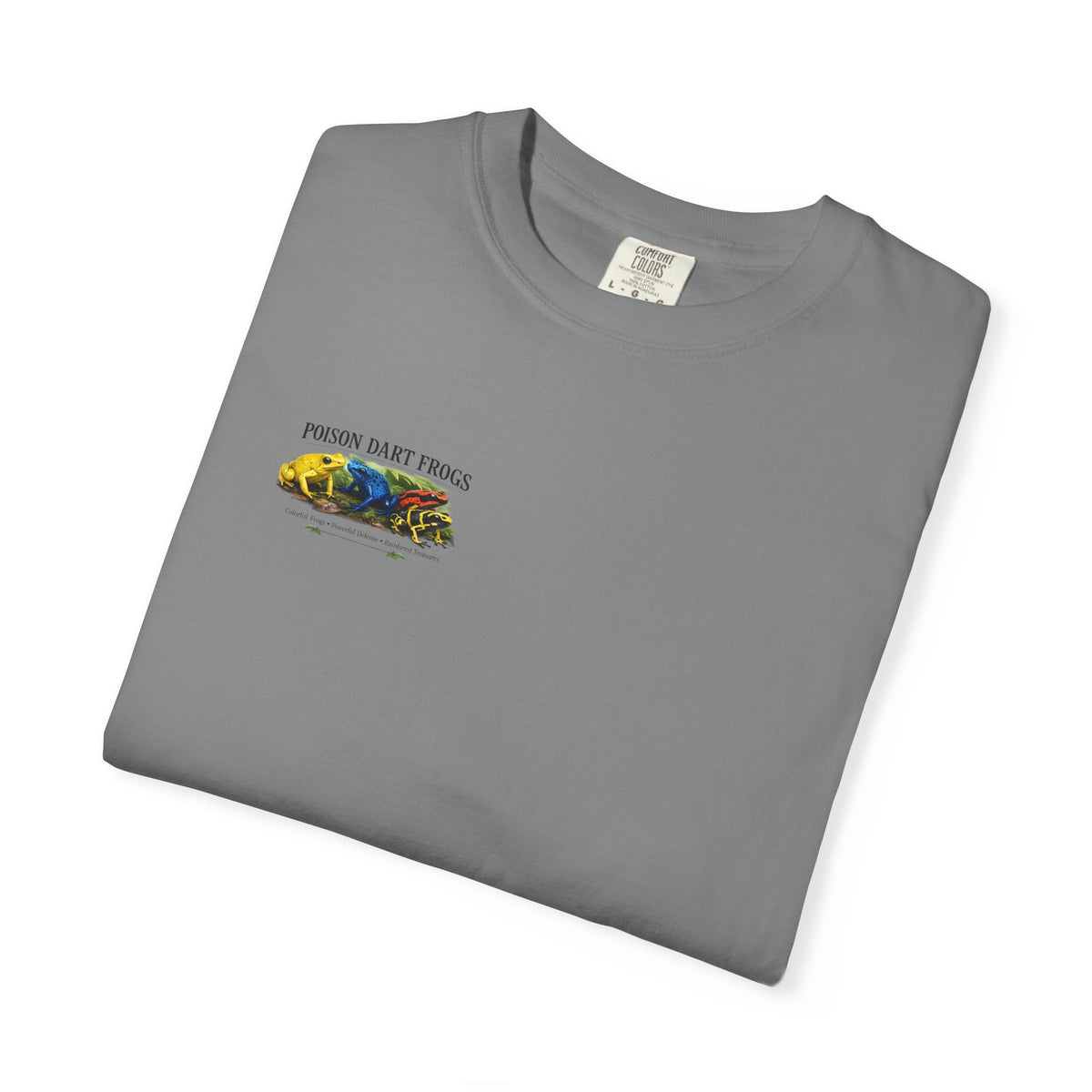 Poison Dart Frogs T-shirt | Colorful Frog Illustration, Amphibian Species Chart