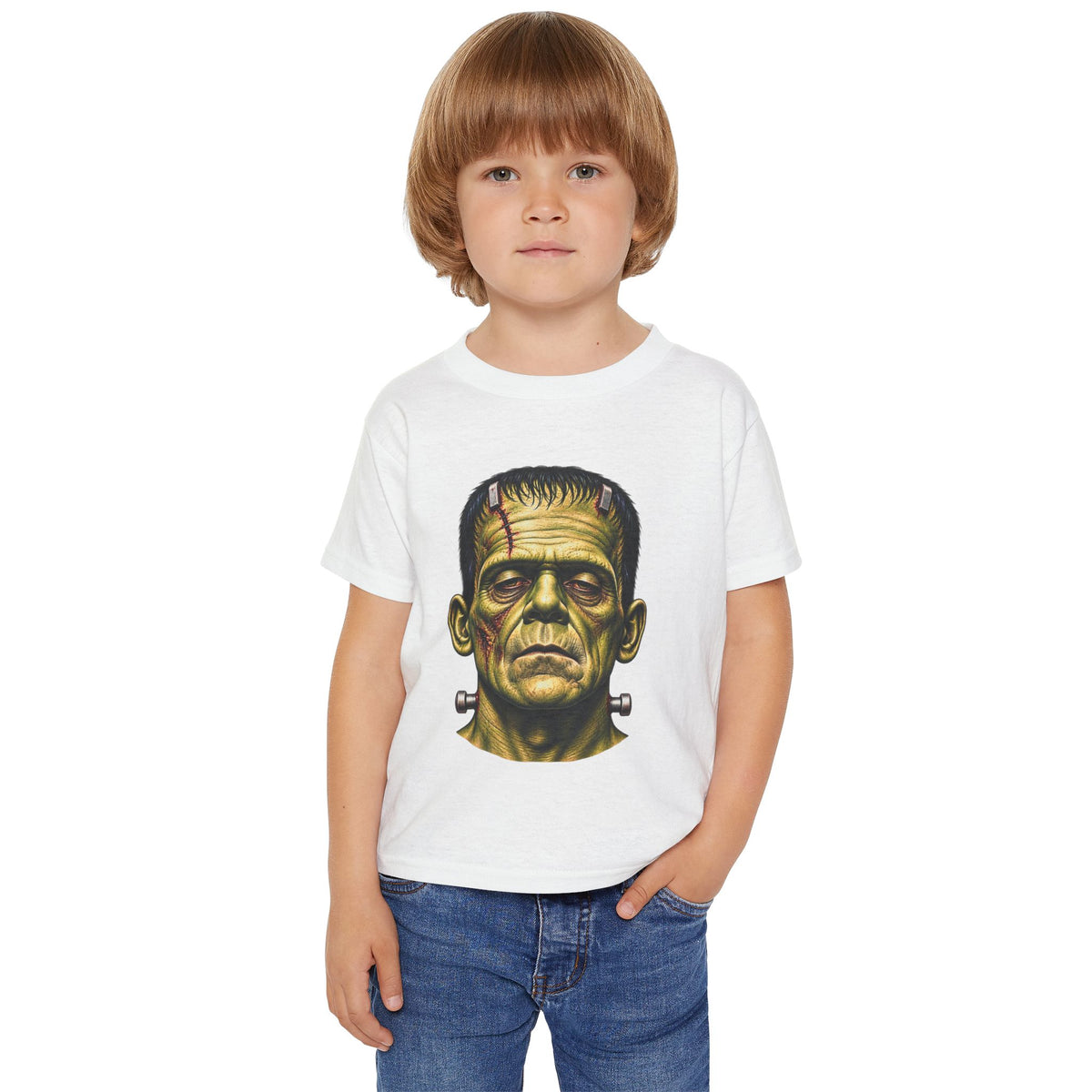 Frankenstein Monster Toddler T-Shirt – Cute Classic Halloween Costume Tee