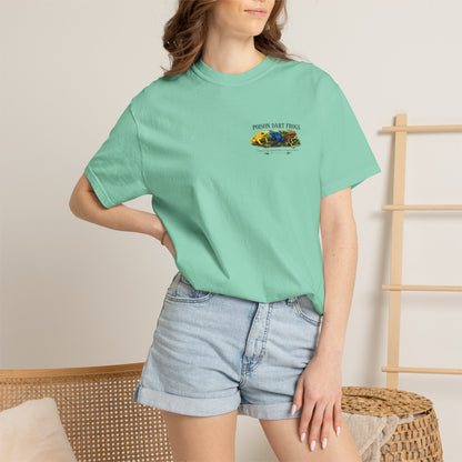 Poison Dart Frogs T-shirt | Colorful Frog Illustration, Amphibian Species Chart