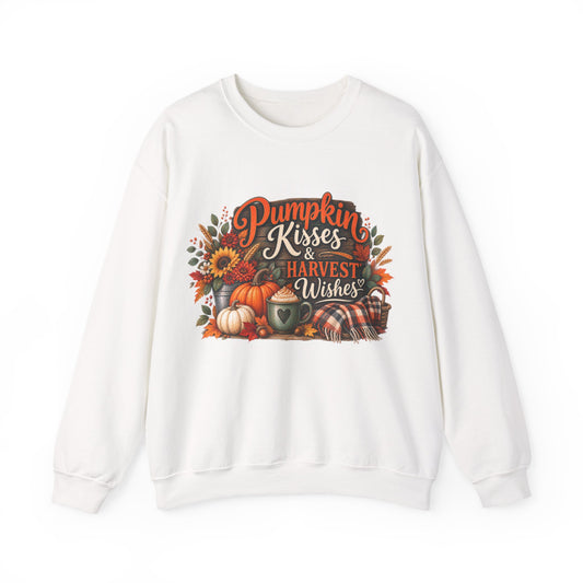 Pumpkin Kisses & Harvest Wishes Crewneck Sweatshirt