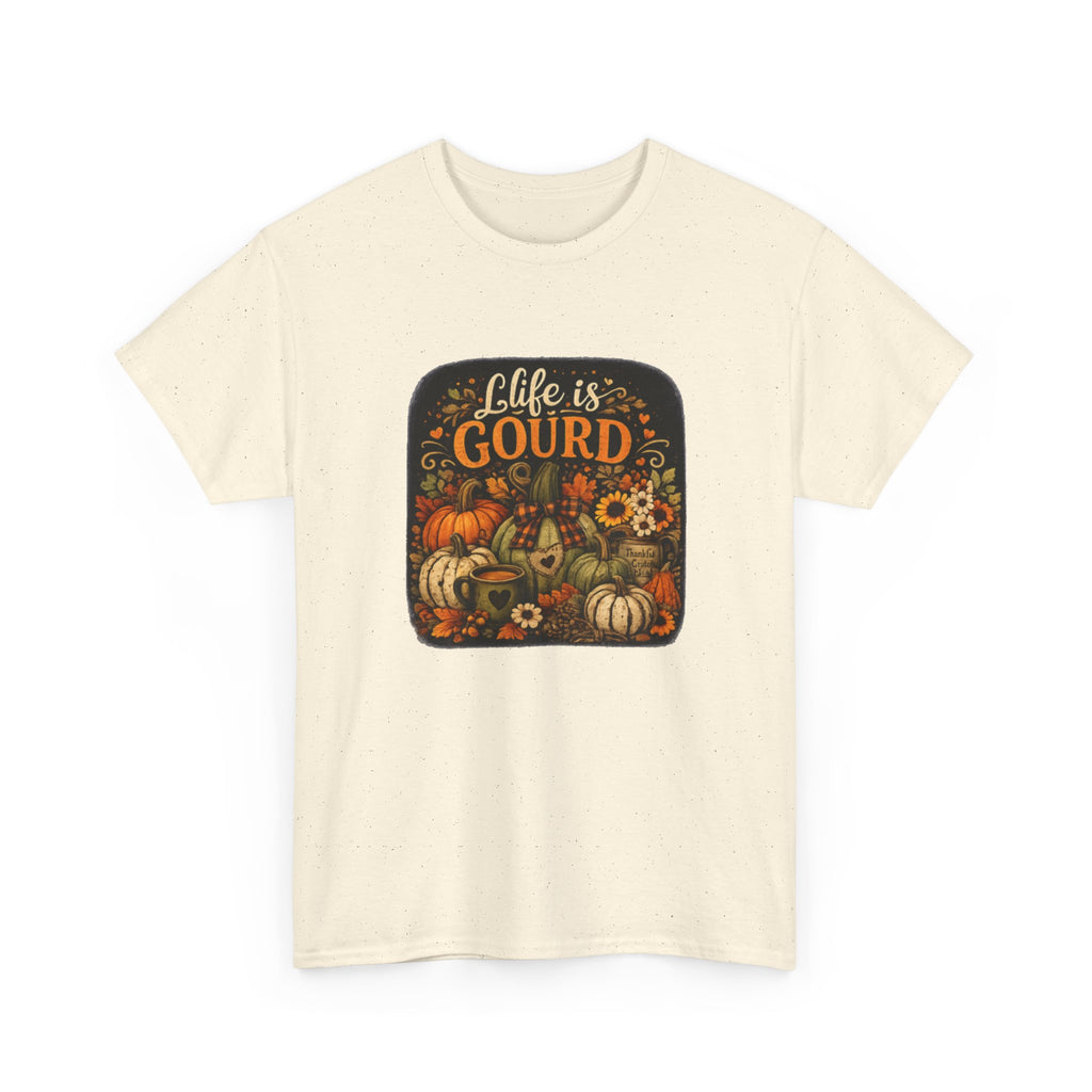 Life Is Gourd Fall T-Shirt — Pumpkin Harvest Thanksgiving Tee