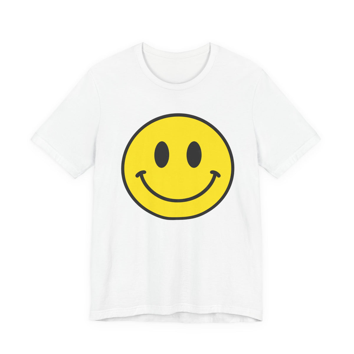 Smiley Face Graphic Tee — Retro Yellow Happy Face T‑Shirt