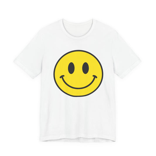Smiley Face Graphic Tee — Retro Yellow Happy Face T‑Shirt