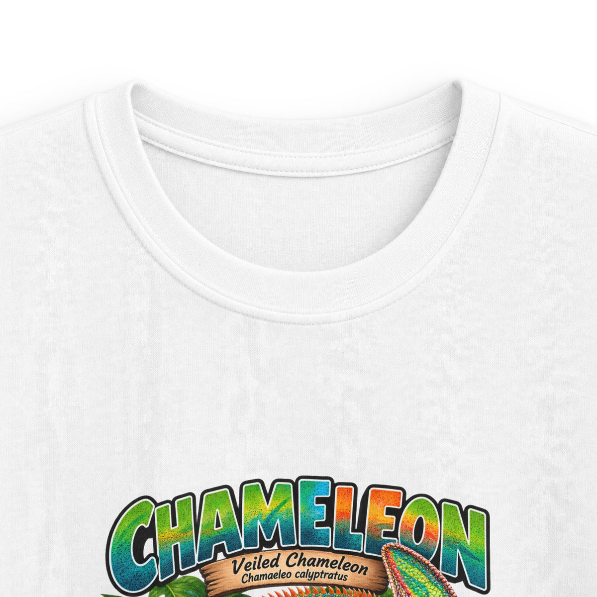 Kids Chameleon T‑Shirt — Colorful Tropical Reptile Graphic Tee