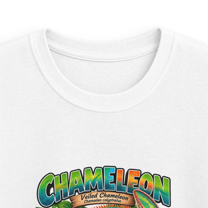 Kids Chameleon T‑Shirt — Colorful Tropical Reptile Graphic Tee