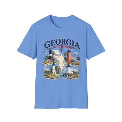 Georgia Lighthouses T-Shirt — Vintage Coastal Tee