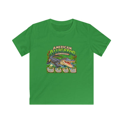 Kids Alligator Graphic Tee — "American Alligator" Nature Shirts for Boys & Girls