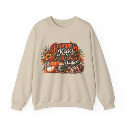 Pumpkin Kisses & Harvest Wishes Crewneck Sweatshirt